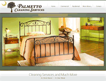 Tablet Screenshot of palmettocleaningservices.com